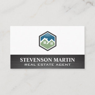 Carte De Visite Logos de la maison Agent immobilier