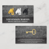 Carte De Visite Logos de la maison | Cuir (Devant / Derrière)