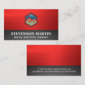 Carte De Visite Logos de la maison | Logo immobilier (Devant / Derrière)