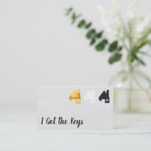 Carte De Visite Logos de l'agent immobilier / maison (Debout devant)