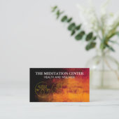 Carte De Visite Logos de méditation yoga (Debout devant)
