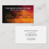 Carte De Visite Logos de méditation yoga (Devant / Derrière)