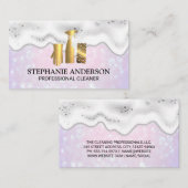 Carte De Visite Logos de nettoyage de l'or | Savons Suds | Boke (Devant / Derrière)