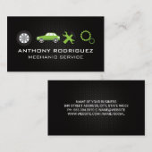 Carte De Visite Logos de réparation automobile | Arrière - plan de (Devant / Derrière)