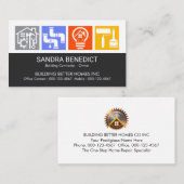 Carte De Visite Logos de service de construction de Stunning Build (Devant / Derrière)