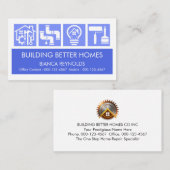 Carte De Visite Logos de service de construction de Stunning Build (Devant / Derrière)