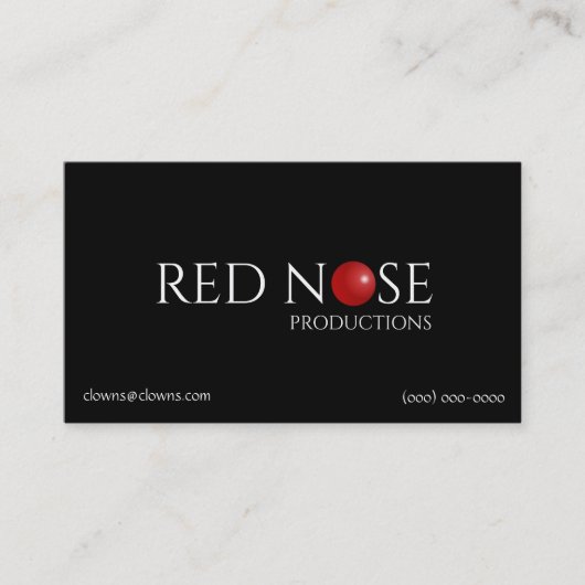 Carte De Visite Logos Nez Rouge (Devant)