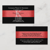 Carte De Visite Loi d'avocat de mandataire (Devant / Derrière)