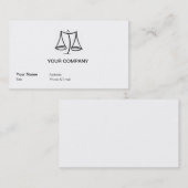 Carte De Visite Loi - échelle - affaires (Devant / Derrière)