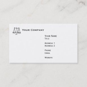 Carte De Visite Loi - échelle - affaires
