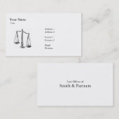 Carte De Visite Loi - échelle - affaires (Devant / Derrière)