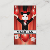 Carte De Visite Loi magique du groupe magicien de lapin (Devant)