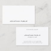 Carte De Visite Loi Modèle professionnelle de l'avocat du procureu (Devant / Derrière)