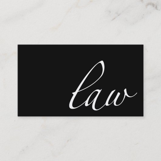 Carte De Visite Loi : Procureur, Script de l'avocat (Devant)