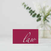 Carte De Visite Loi : Procureur, Script de l'avocat (Debout devant)