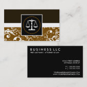 Carte De Visite loi professionnelle : échelles de justice de (Devant / Derrière)