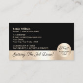 Carte De Visite Loi sur l'agent de signature de contrat de prêt et (Dos)