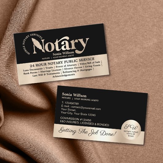 Carte De Visite Loi sur l'agent de signature de contrat de prêt et