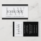 Carte De Visite LOI SUR L'Argent (Devant / Derrière)