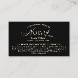 Carte De Visite Loi sur les agents notaires mobiles et de signatur