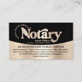 Carte De Visite Lois de l'agent de signature de prêt de notaire mo (Devant)