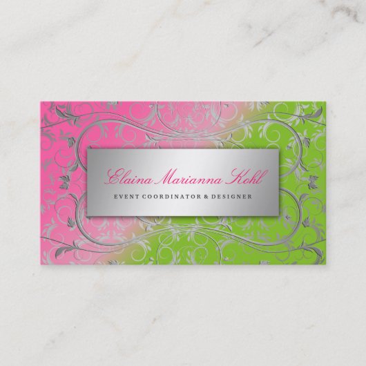 Carte De Visite Lollipop divine argentée 311 (Devant)