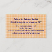 Carte De Visite Lollipops suceurs bonbons fabricant bonbons confit (Dos)