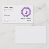 Carte De Visite L'OM, dans pourpre et blanc (Devant / Derrière)