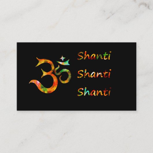 Carte De Visite L'OM Shanti Shanti Shanti (Devant)