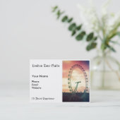 Carte De Visite London Eye au lever du soleil (Debout devant)