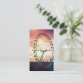Carte De Visite London Eye au lever du soleil (Debout devant)
