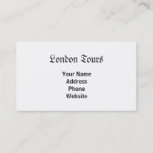 Carte De Visite London Eye au lever du soleil (Dos)