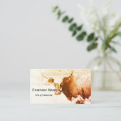 Carte De Visite londres vache rustique pays sepia coutume (Debout devant)