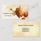 Carte De Visite londres vache rustique pays sepia coutume (Devant / Derrière)