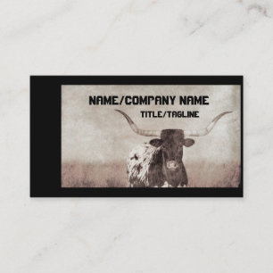 Carte De Visite londres vache sépia tonalité rustique vintage look