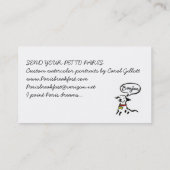 Carte De Visite Londres visite le Patisserie de Paris (Dos)