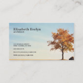 Carte De Visite Lone Autumn Sentinel (Dos)