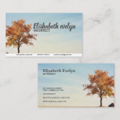 Carte De Visite Lone Autumn Sentinel (Devant / Derrière)