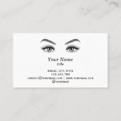 Carte De Visite Long Lash Extension Maquillage Artiste Beau Oeil (Dos)