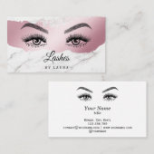 Carte De Visite Long Lash Extension Maquillage Artiste Beau Oeil (Devant / Derrière)