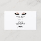 Carte De Visite Long Lash Extension maquillage Artiste Beauté Salo (Dos)