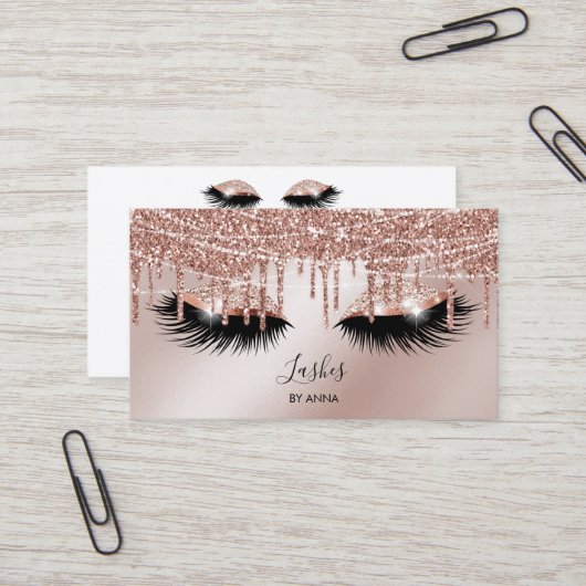 Carte De Visite Long Lash Extension maquillage Artiste Beauté Salo (Devant/Arrière en situation)