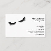 Carte De Visite Long Lash Extension Maquillage Artiste Salon de Be (Dos)