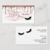 Carte De Visite Long Lash Extension Maquillage Artiste Salon de Be (Devant / Derrière)