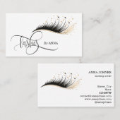 Carte De Visite Long Lash Extension Maquillage Artiste Salon de Be (Devant / Derrière)