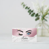 Carte De Visite Long Lash Extension maquillage Artiste Wink Eye (Debout devant)