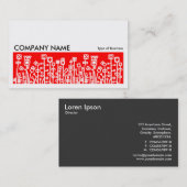 Carte De Visite Long rouge de l'image 072 - jardin de Cyber - (Devant / Derrière)