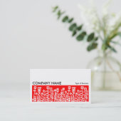 Carte De Visite Long rouge de l'image 072 - jardin de Cyber - (Debout devant)