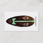 Carte De Visite Long Tonnerre de Masque Tiki (Dos)