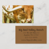Carte De Visite Longhorn (Devant / Derrière)